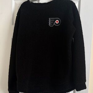 Black Philadelphia Flyers Fleece Pullover with Logo